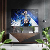 Nipsey Hussle Brushed Aluminium Dibond Wall Art.